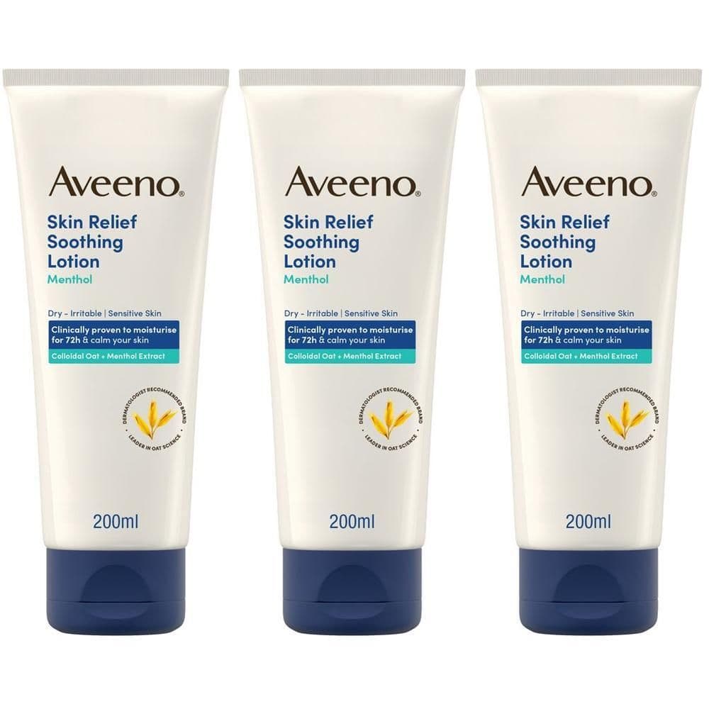 Aveeno Skin Relief Crema Corpo per pelle secca con Mentolo e Avena