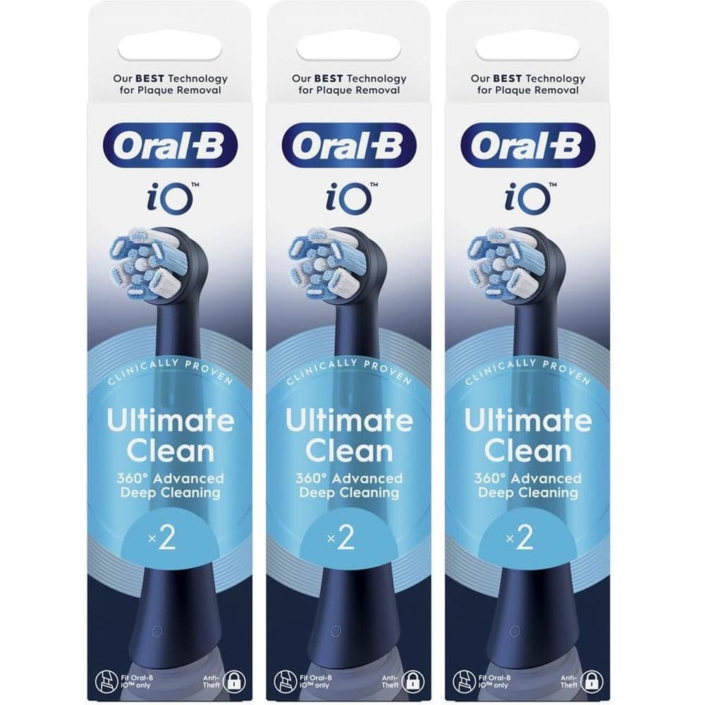 Oralb Power Ricarica Io Ultra Clean Black 2 Pezzi