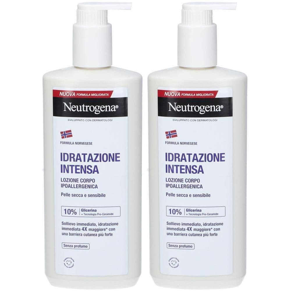 Neutrogena Crema Corpo Idratante Intensa Non profumata, Pelle Secca e Sensibile, Formula Norvegese, 400 ml