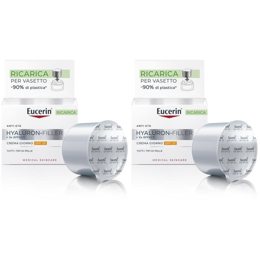 Eucerin Hyaluron-Filler + 3X Effect Crema Viso Giorno SPF30 Anti-Età RICARICA