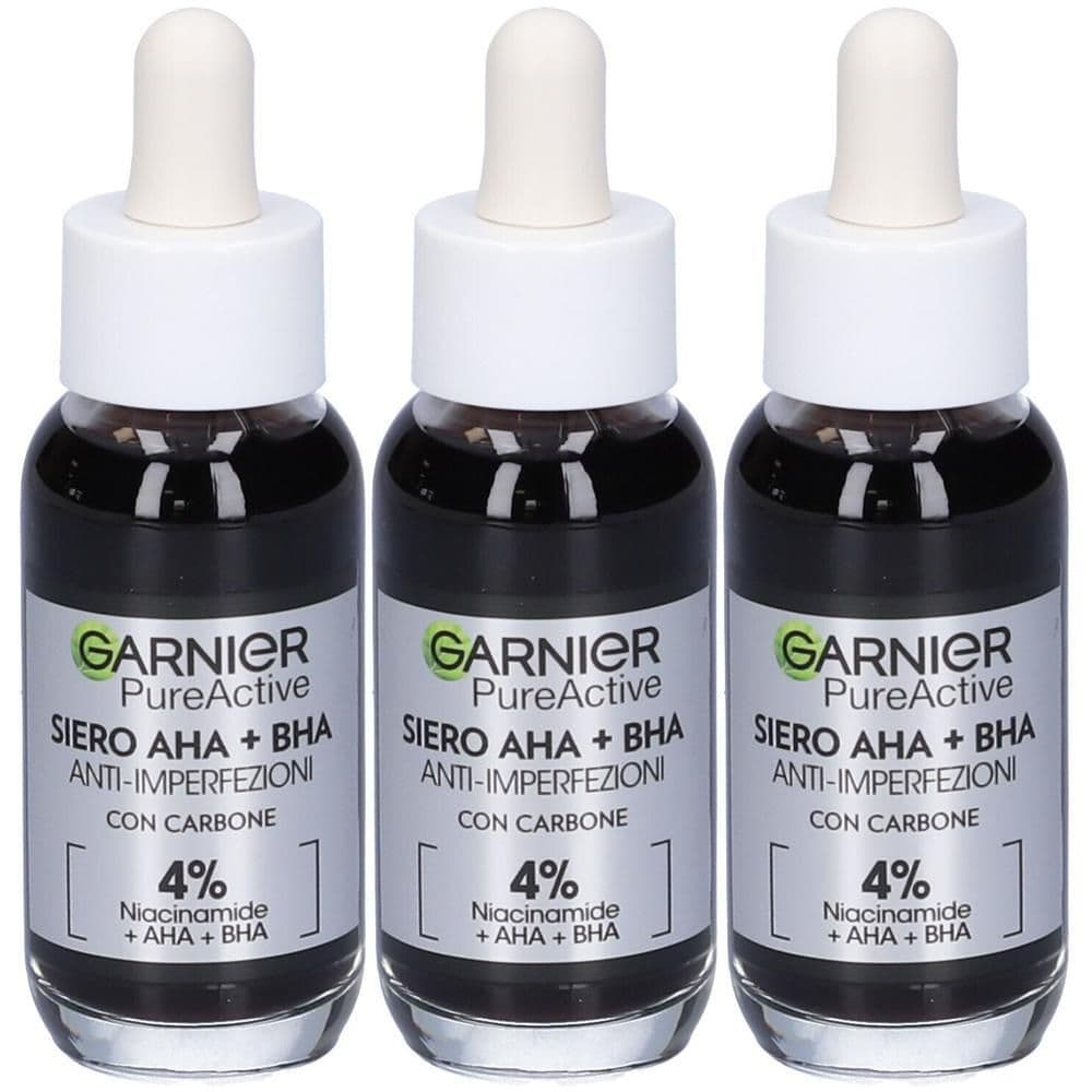 Garnier PureActive, Siero AHA+BHA Anti-Imperfezioni, 30ml