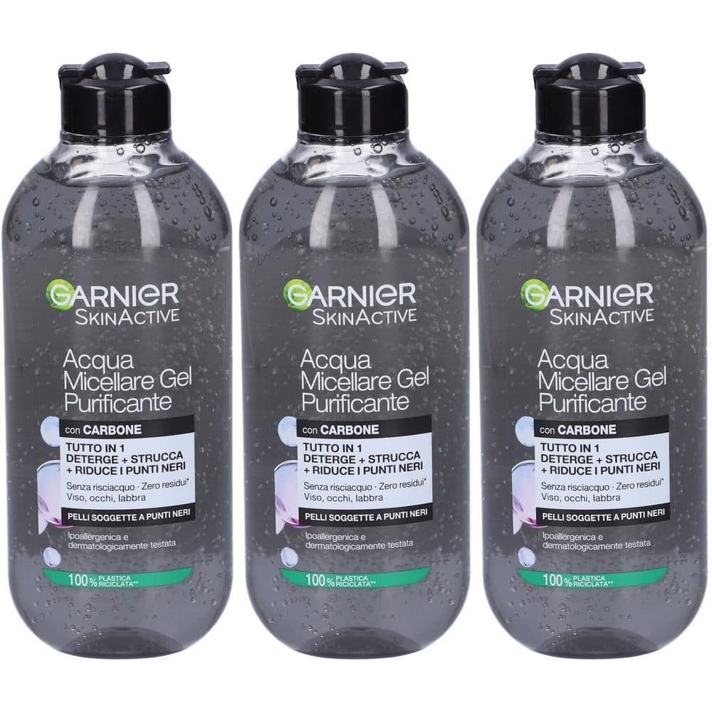 Garnier SkinActive Acqua Micellare Gel Purificante con carbone, 400ml