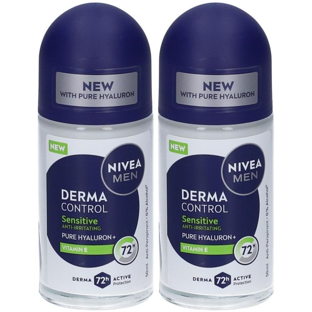 Nivea Men Derma Control Sensitive Deodorante Roll-on per Pelle Sensibile