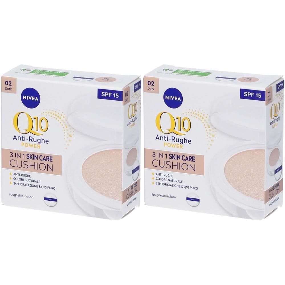 Nivea Q10 Plus Anti-Rughe 3 In 1 Skin Care Cushion Dark