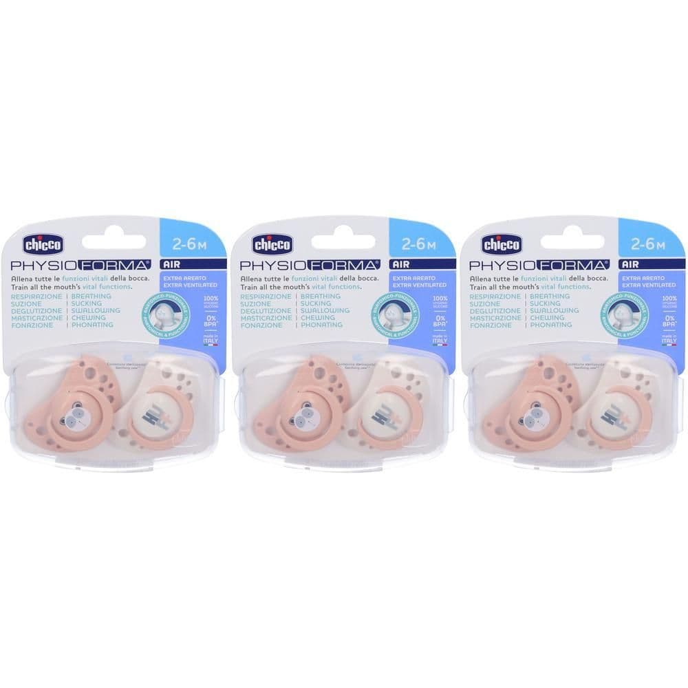Chicco Succhietti Air Rosa Silicone 2-6 Mesi