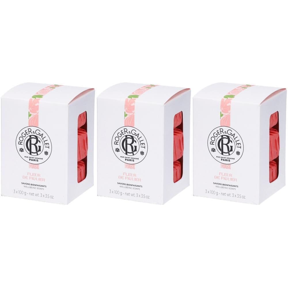 ROGER&GALLET Fleur De Figuier Box Saponette 3 Pezzi