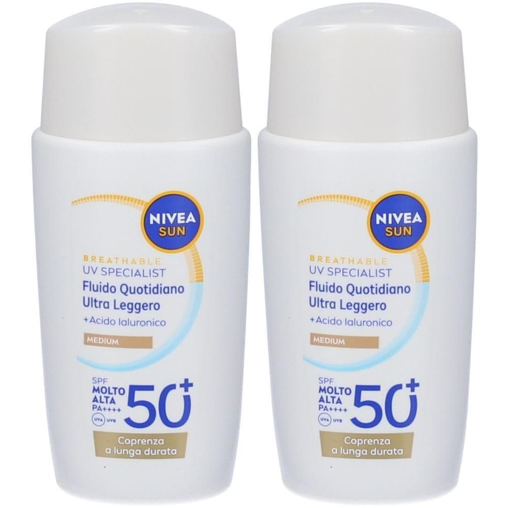 Nivea Sun Breathable UV Specialist Fluido Quotidiano Ultra Leggero Medium SPF 50+