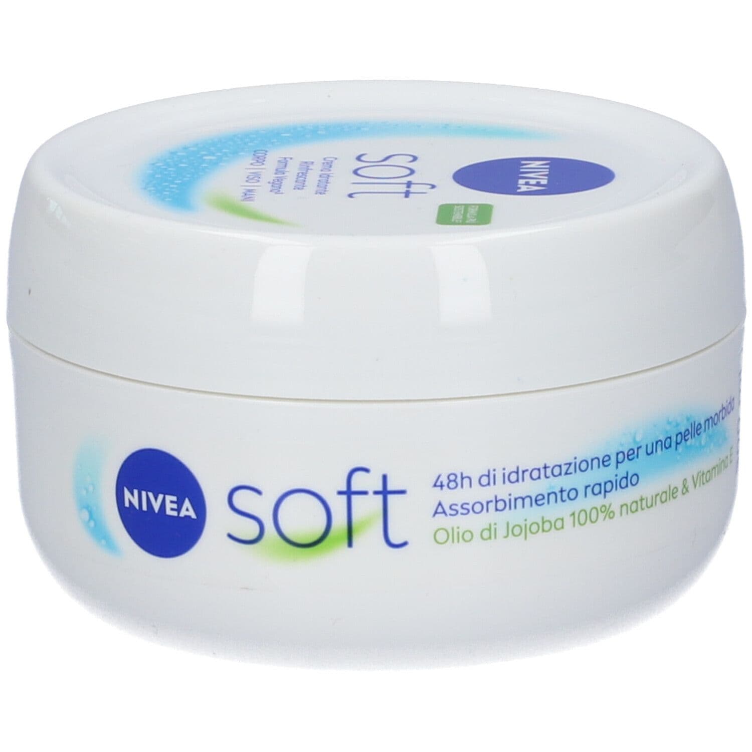 Nivea Soft 300 ml, Crema idratante corpo, viso mani multiuso con Vitamina E e Olio di Jojoba