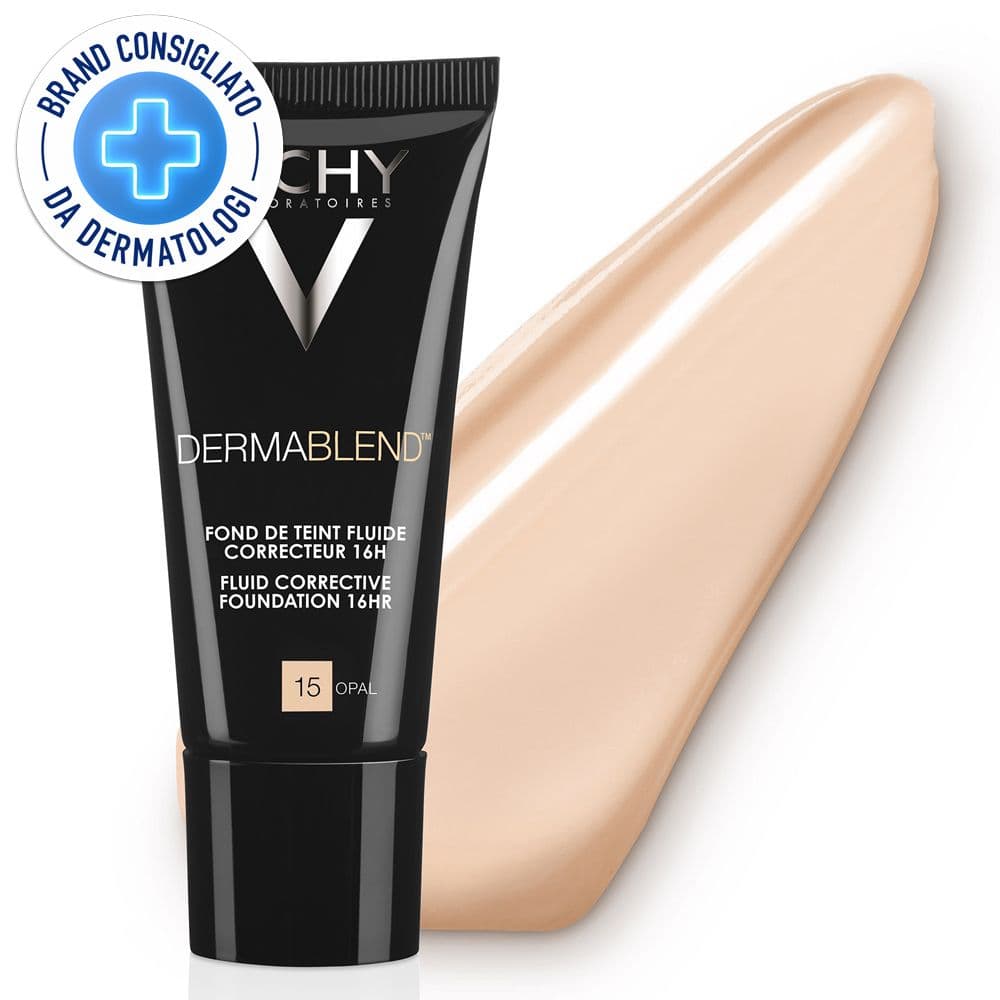 Vichy Dermablend Fondotinta Correttore Fluido 16h tonalità 15 - 30 ml correttore fino a 16 ore