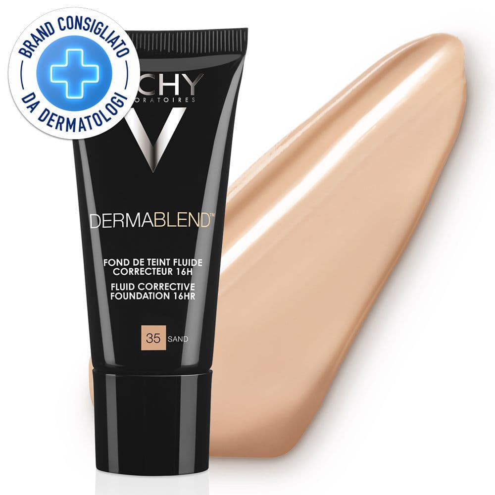Vichy Dermablend Fondotinta Correttore Fluido 16h tonalità 35 - 30 ml correttore fino a 16 ore