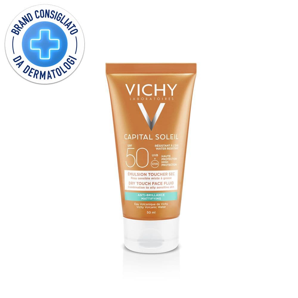 Vichy Capital Soleil Emulsione anti-lucidità - crema ad effetto asciutto SPF 50 50 ml