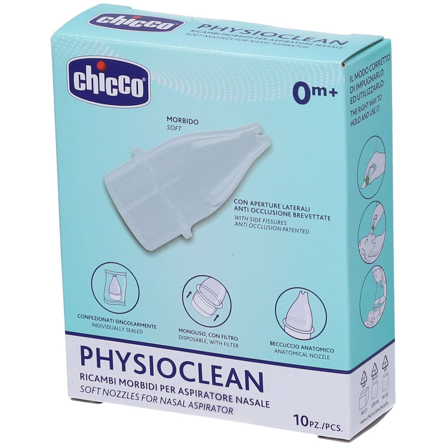 Chicco® Ricambi Morbidi per Aspiratore Nasale Physioclean