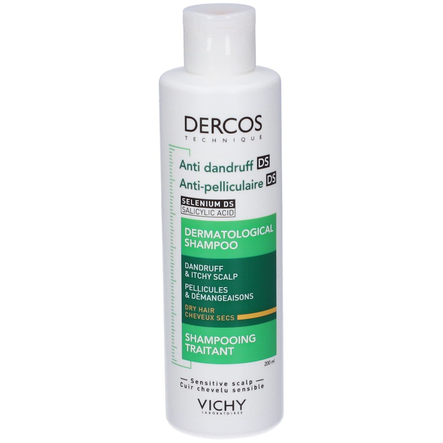 Vichy Dercos Shampoo trattante Anti-forfora DS dermatologico per capelli secchi 200 ml