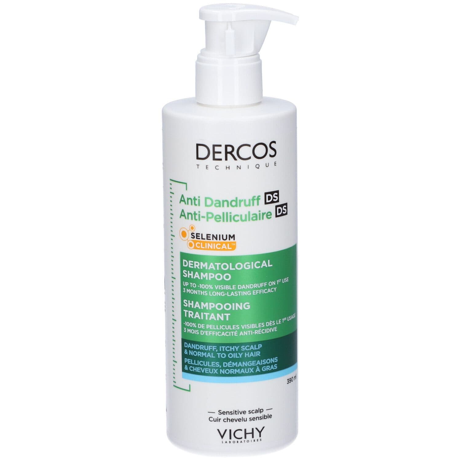 Vichy Dercos Shampoo trattante Anti-forfora DS per capelli da normali a grassi