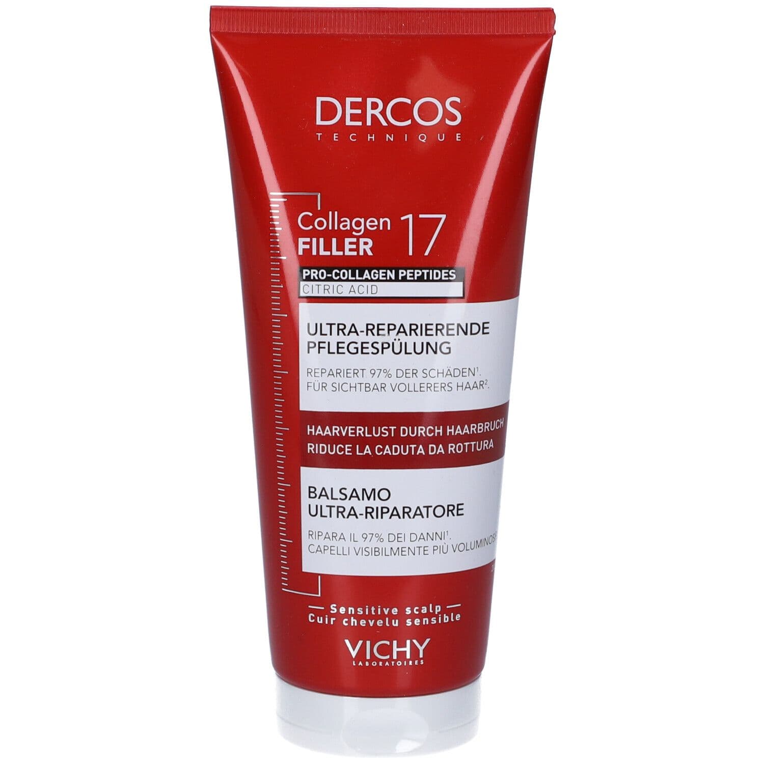 Dercos Collagen Filler 17 Balsamo per Capelli Ultra Riparatore