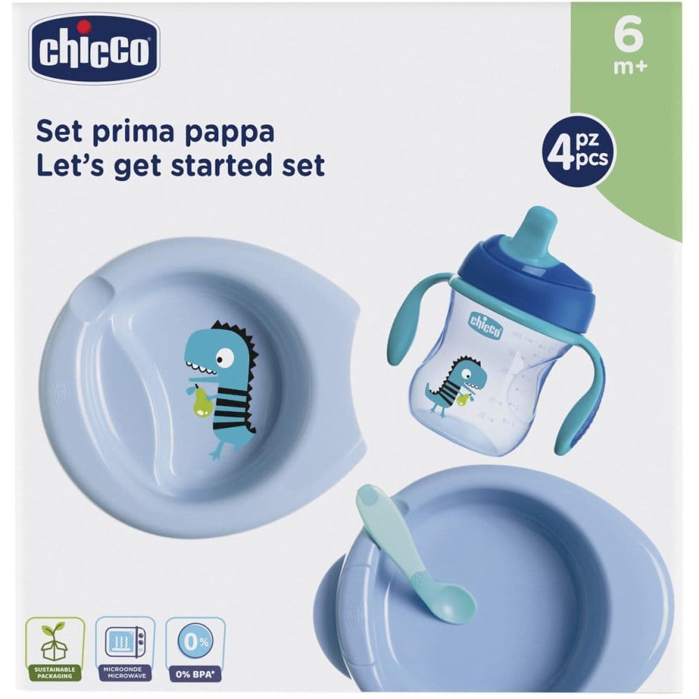 Chicco Set Pappa Azzurro 6M+