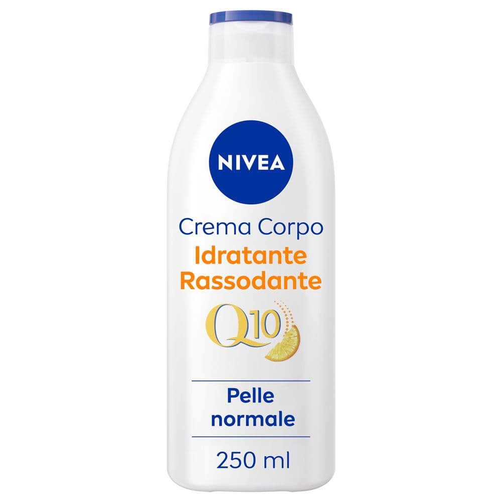 Nivea Q10 Crema Corpo Idratante Rassodante 250 ml, Crema rassodante e idratante corpo pelle secca