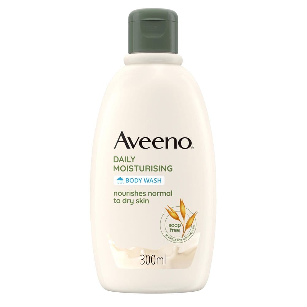 Aveeno Bagnoschiuma Daily Moisturising, Bagnodoccia Idratante per Pelli Normali e Sensibili all'Avena 300 ml