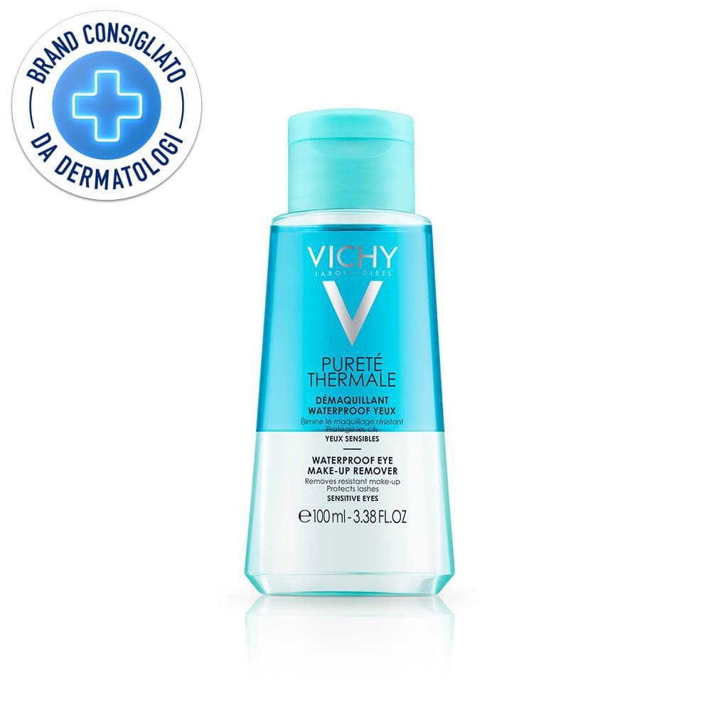Vichy Pureté Thermale Struccante Occhi Bifase Waterproof 100 ml per occhi e labbra