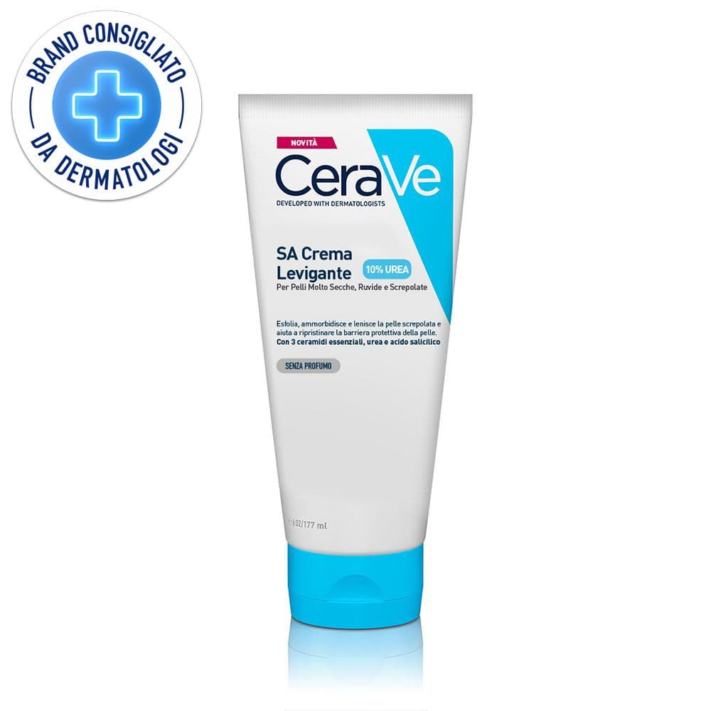 SA Crema levigante 10% Urea e Acido Salicilico per Pelle Molto Secca, Ruvida e Screpolata, 177 ml