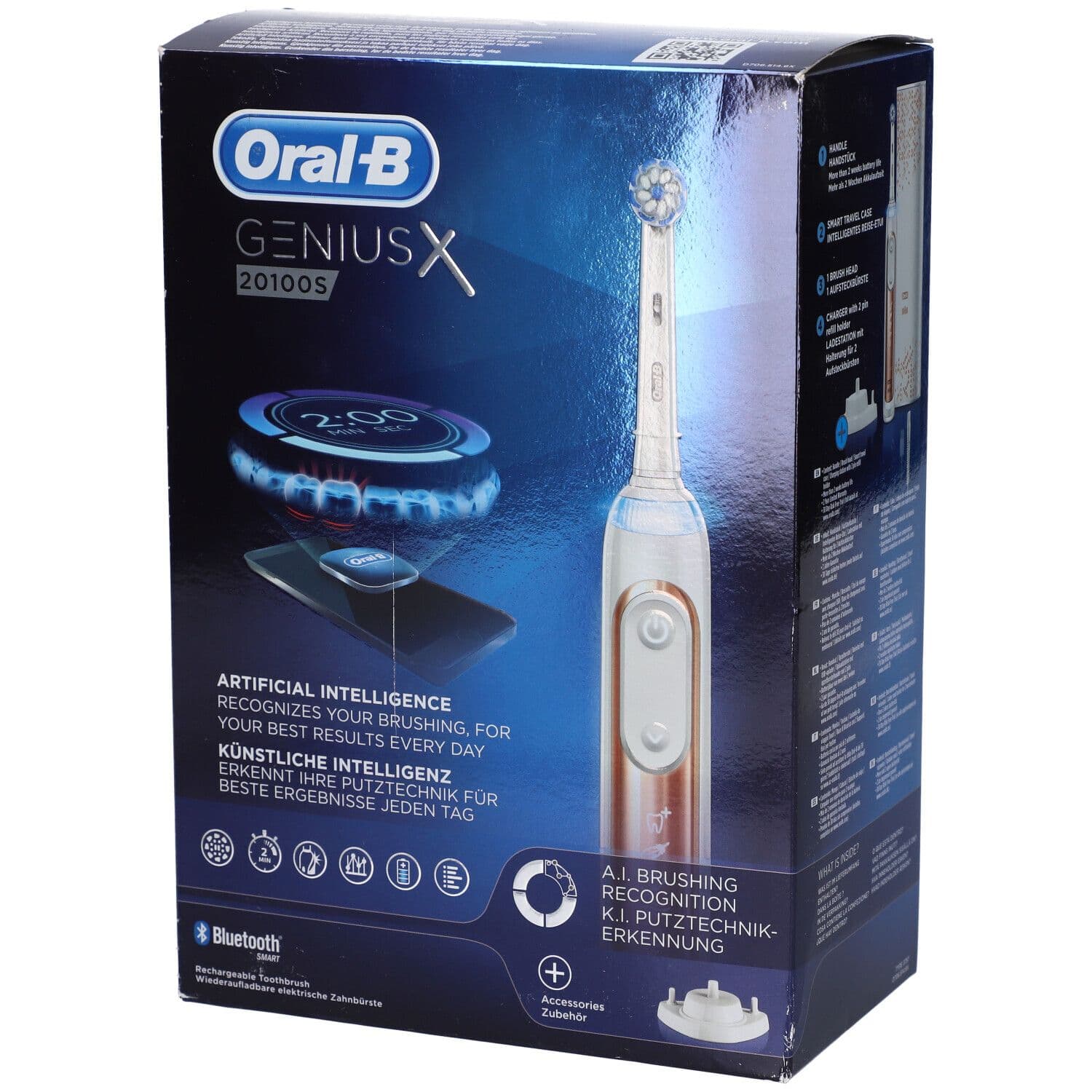 Oral-B Genius X 20100S Spazzolino Elettrico Oro Rosa