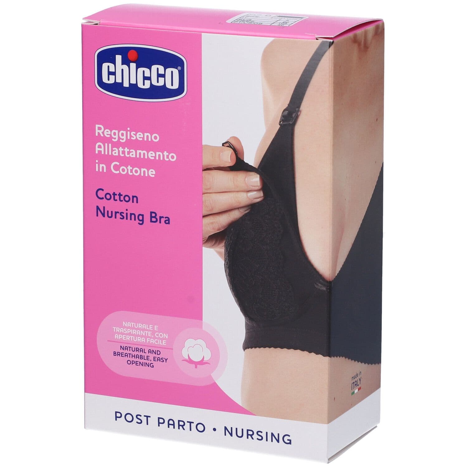 Chicco Reggiseno Allattamento in Cotone Colore Nero Taglia 5D