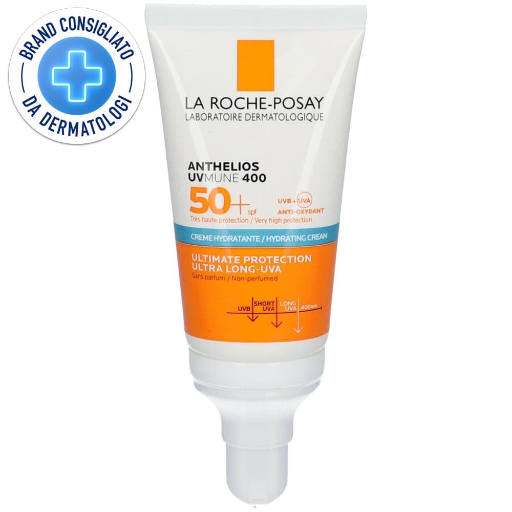 La Roche-Posay Anthelios UVMUNE 400 Crema Idratante Senza Profumo SPF 50+ 50ml Protezione solare idratante