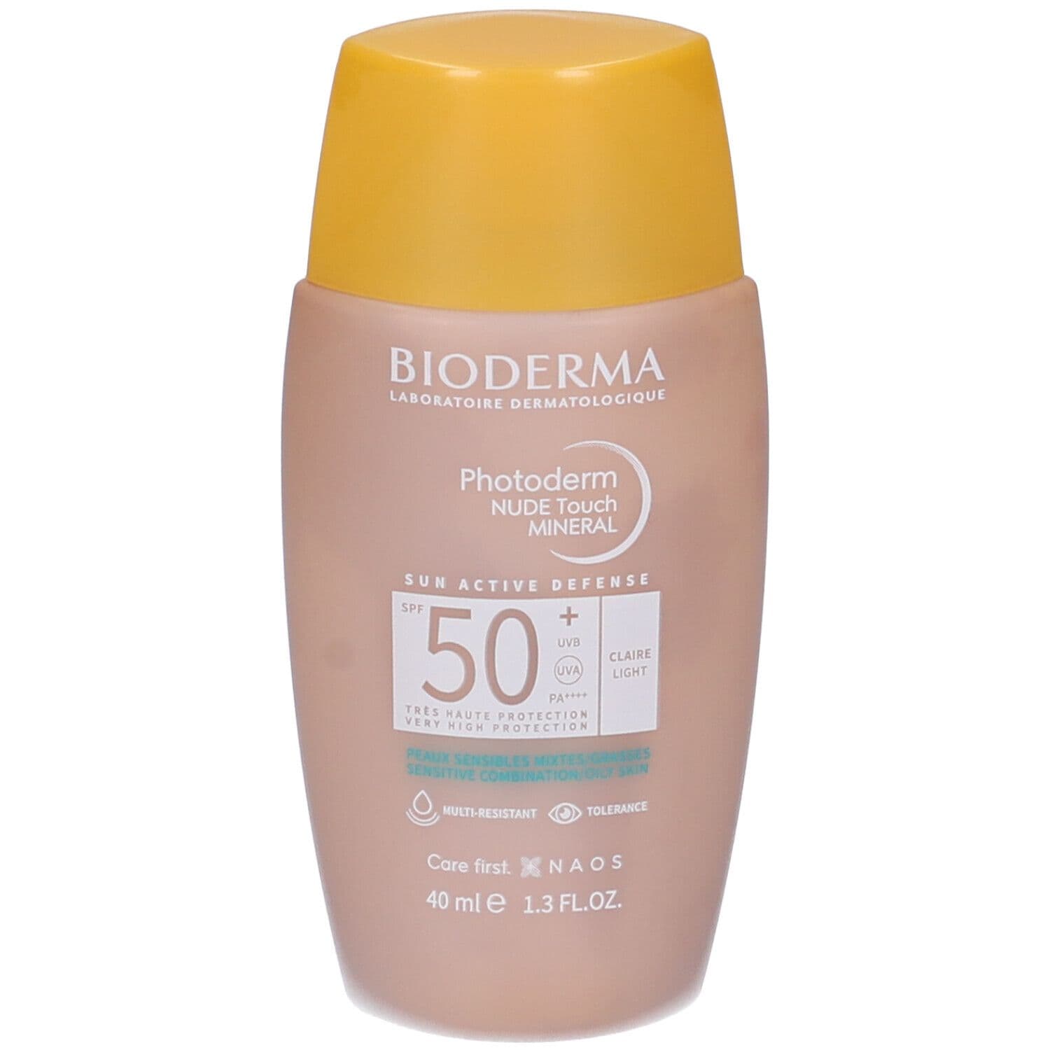 Bioderma Photoderm Nude Touch Mineral Crema Viso SPF50+ Tonalità Chiara
