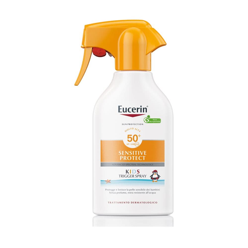 Eucerin® Eucerin Kids Trigger Sun Spray Sensitive Protect SPF 50+ 250ml - risparmia il 20% con il codice: beiesdorf0826