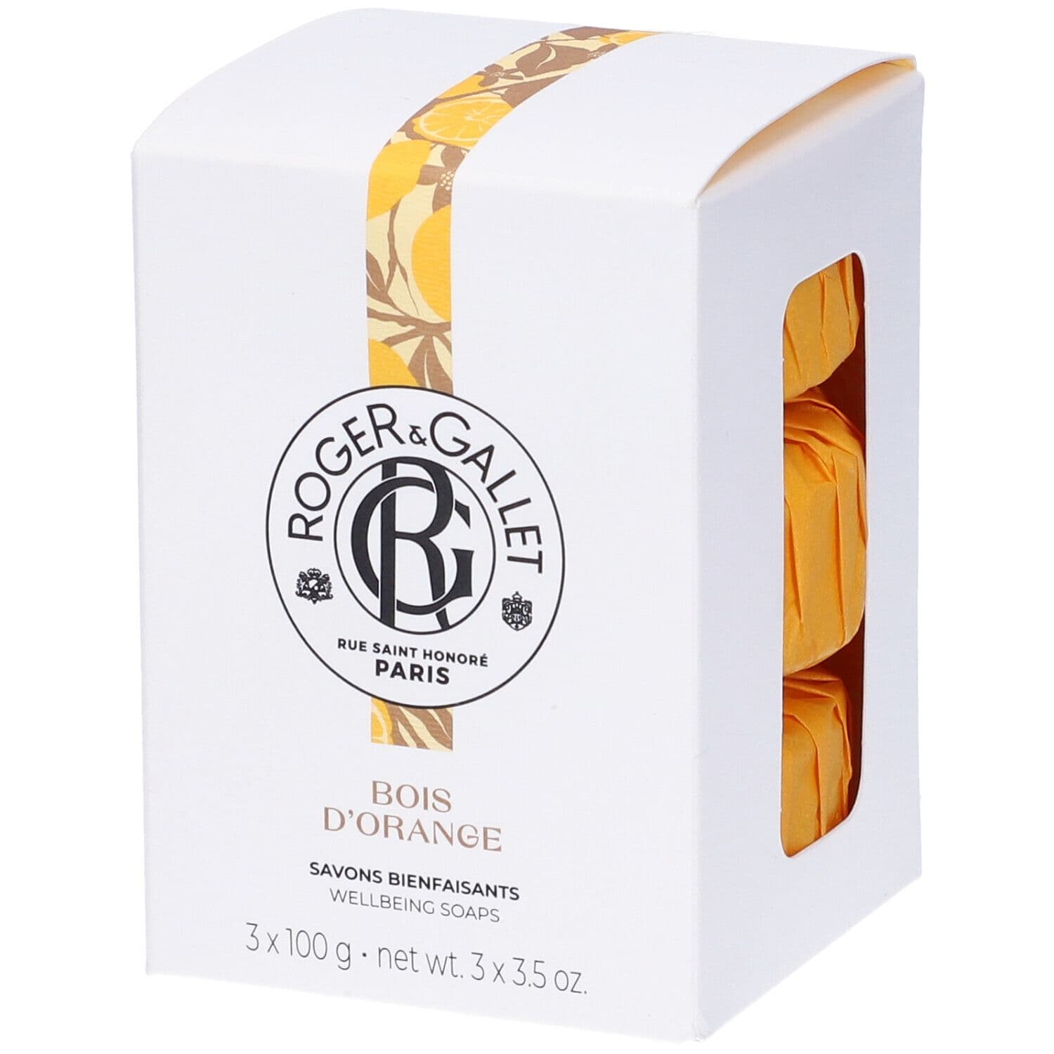 ROGER&GALLET Bois D'orange Box Saponette 3 Pezzi