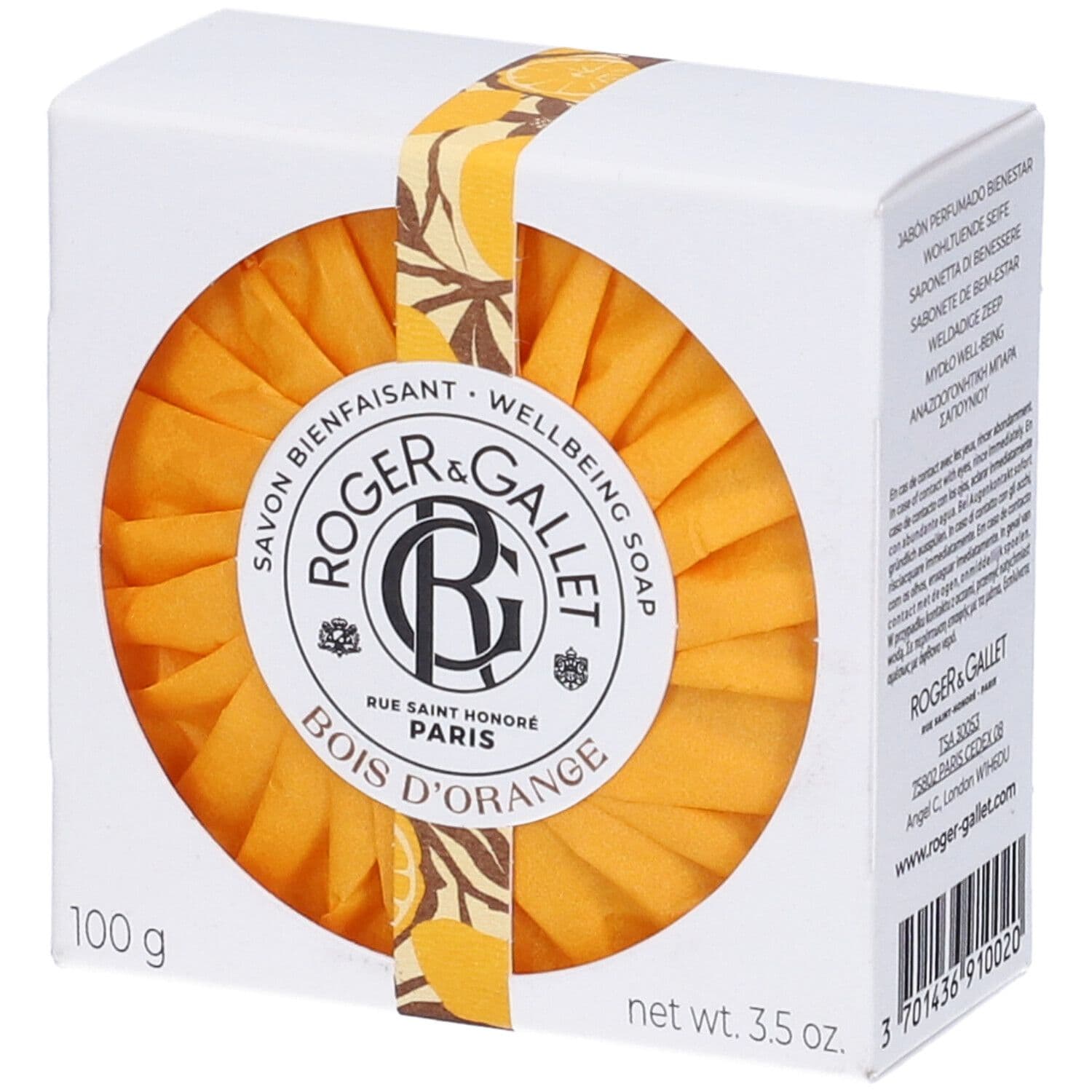 ROGER&GALLET Saponetta di Benessere BOIS D'ORANGE