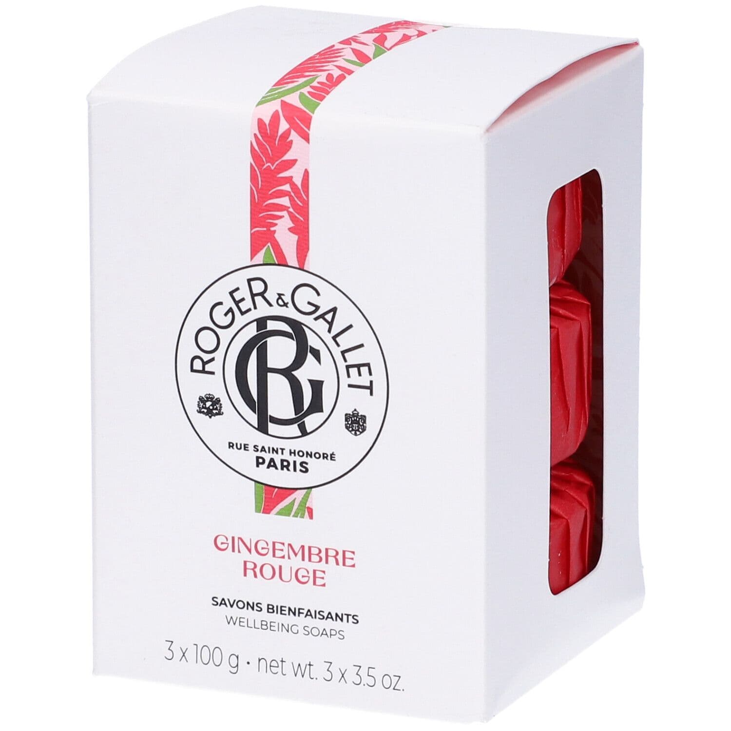 ROGER&GALLET Gingembre Rouge Box Saponette 3