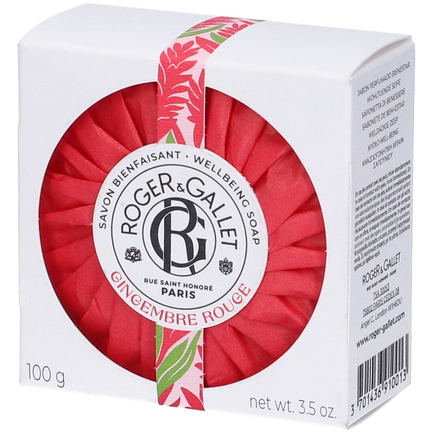 ROGER&GALLET Saponetta di Benessere GINGEMBRE ROUGE