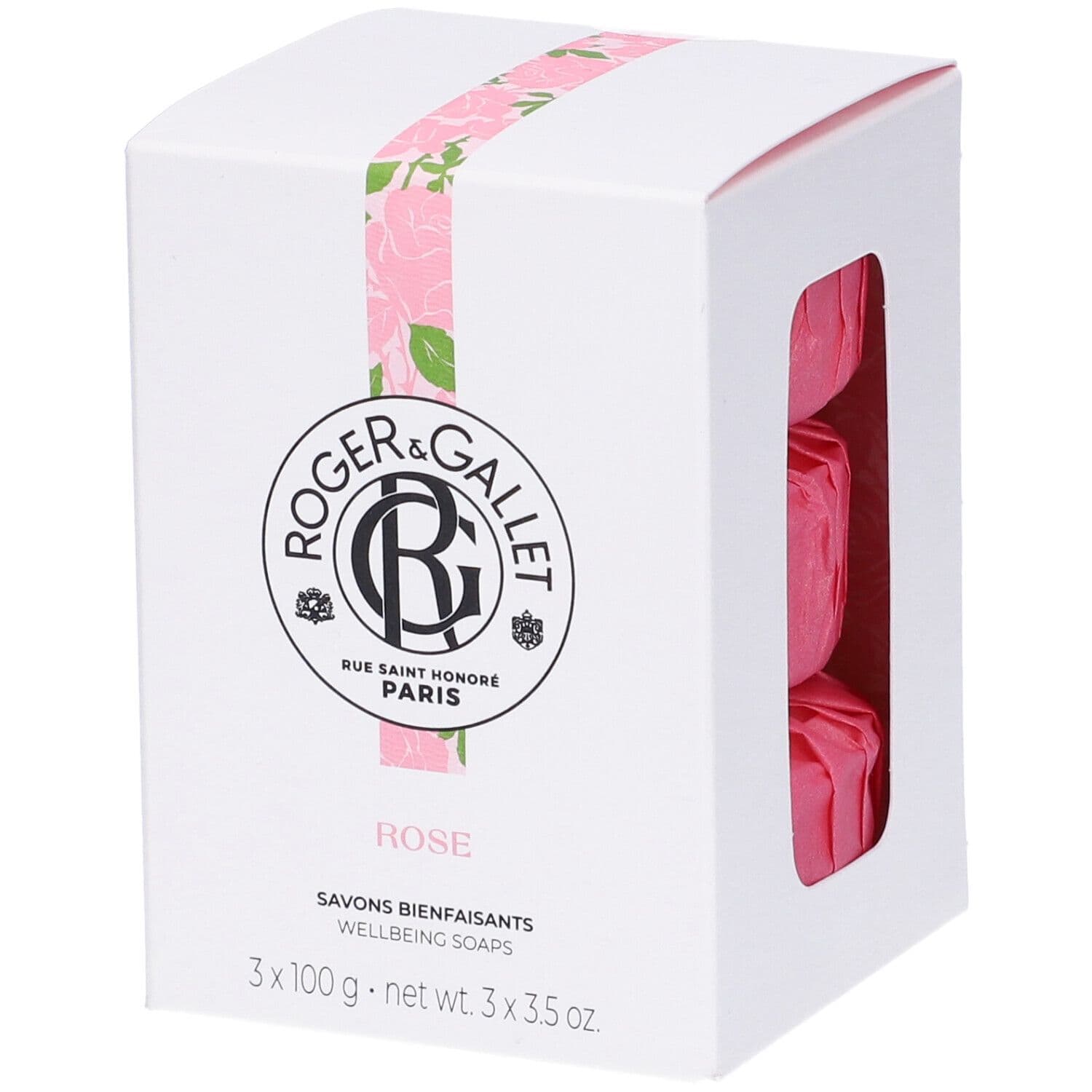 ROGER&GALLET Rose Box Saponette 3 Pezzi