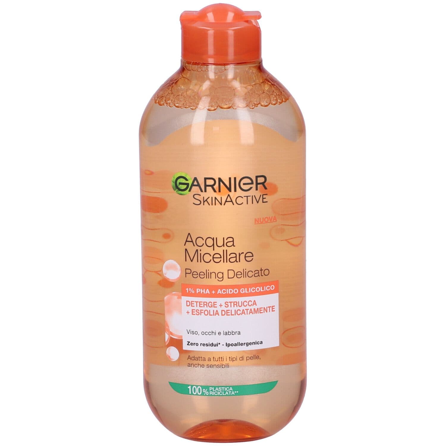 Garnier Skinactive Acqua Micellare Peeling Delicato 1% PHA + Acido Glicolico, 400ml