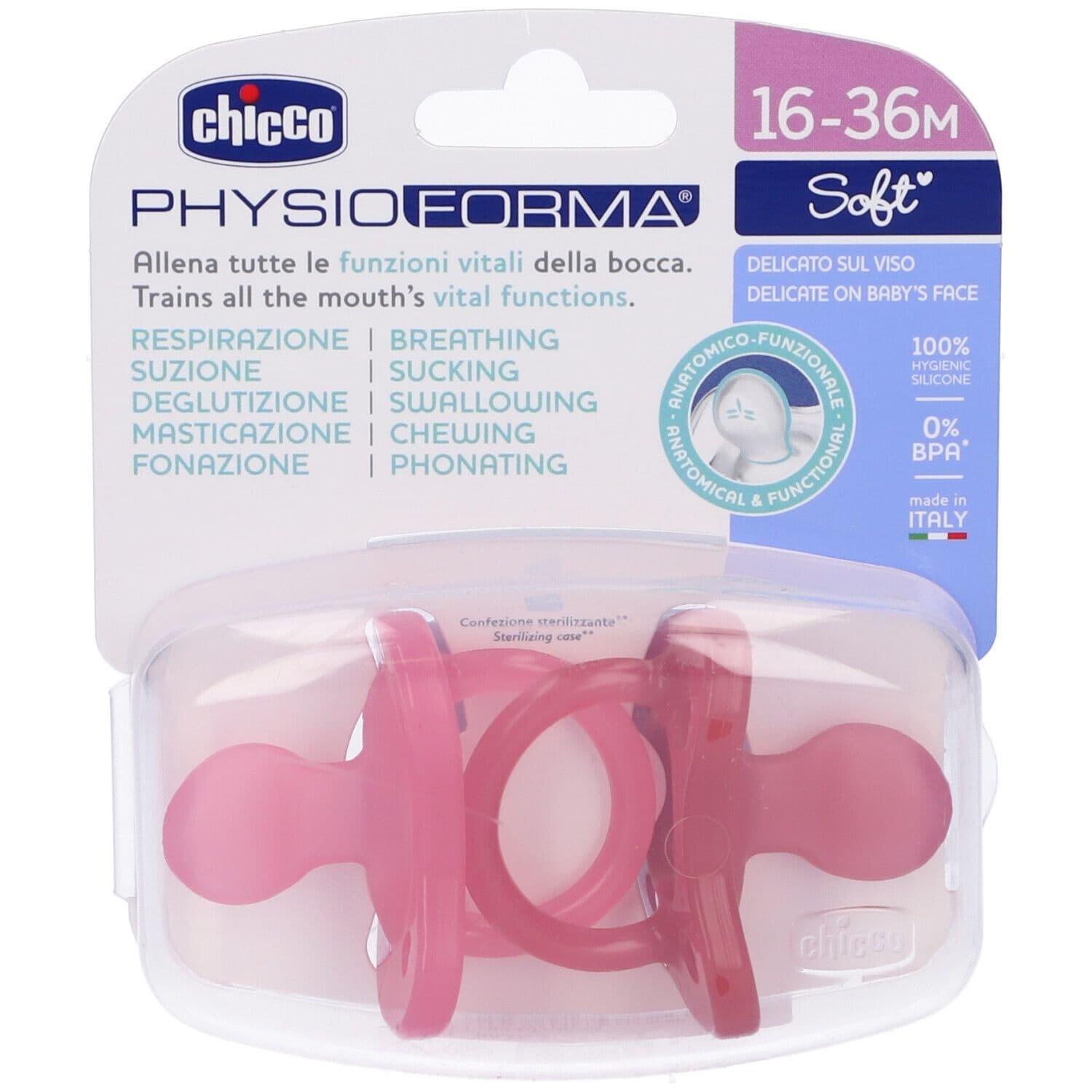 Chicco Gommotto Silicone Rosa 16-36 Mesi