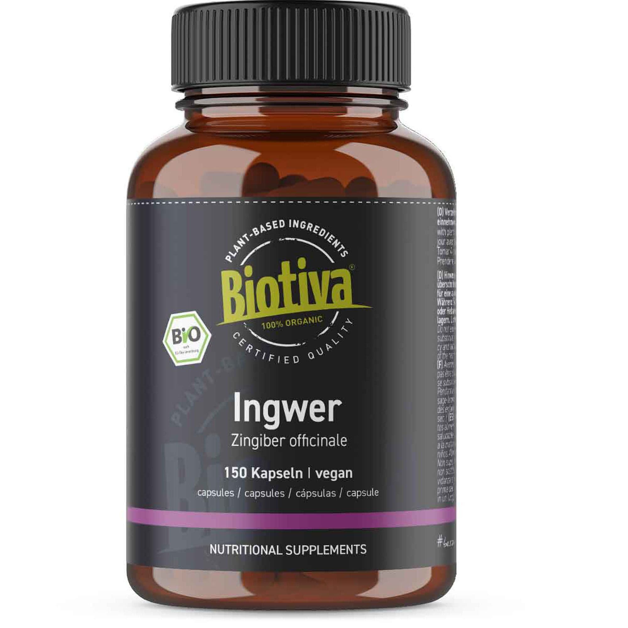 Biotiva Capsule di zenzero biologico