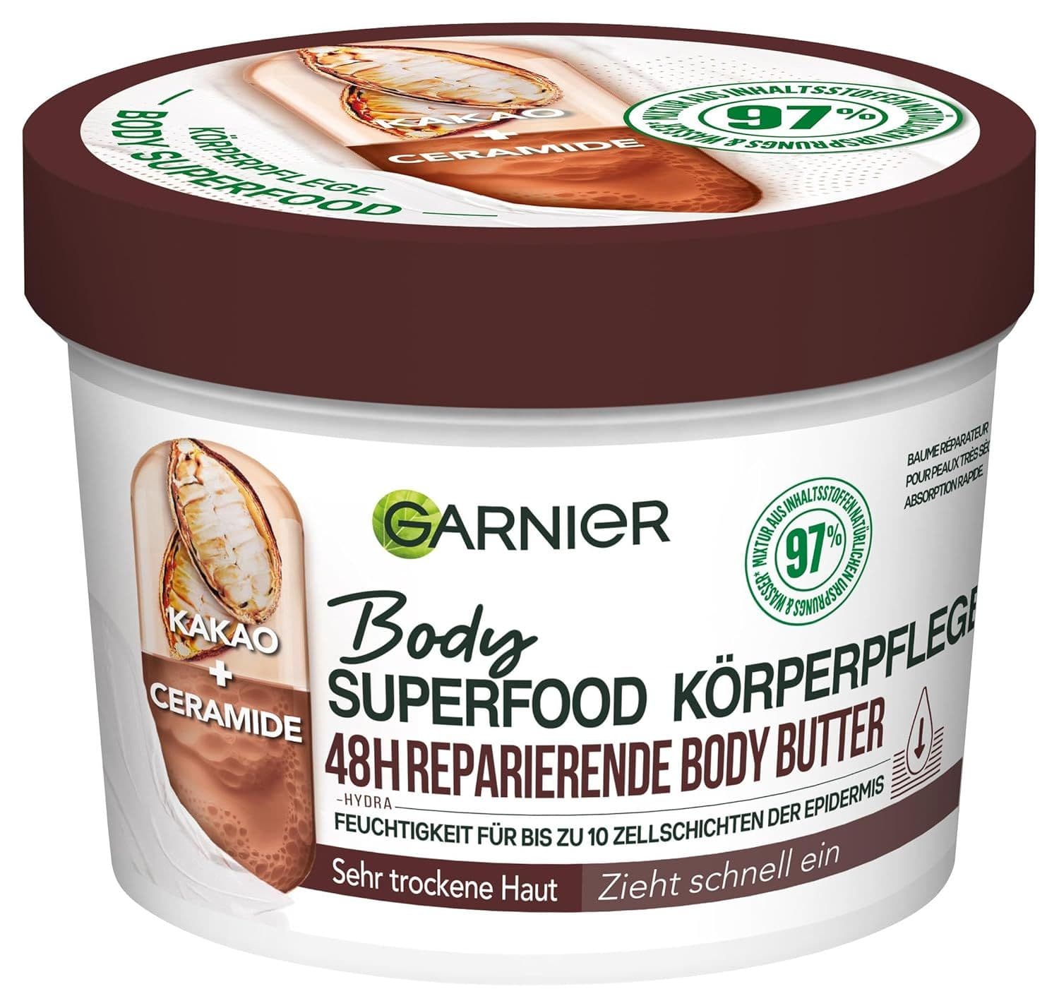 Garnier Body Superfood Crema Corpo al Burro di Cacao