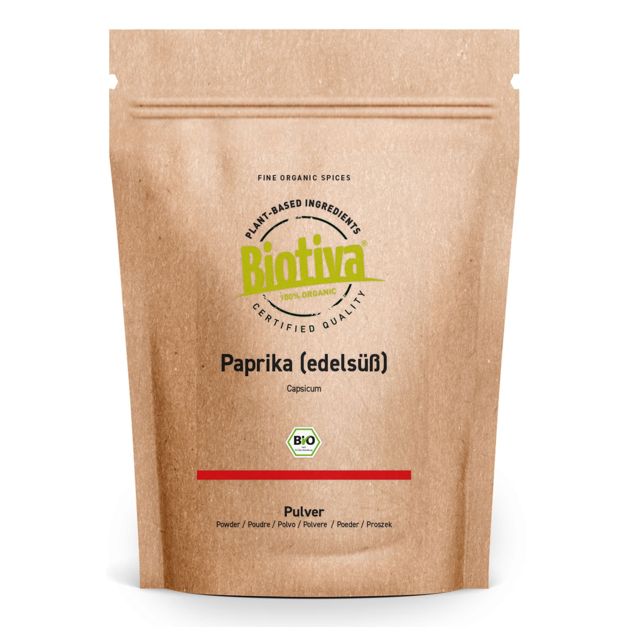 Biotiva paprika macinata dolcemente biologica