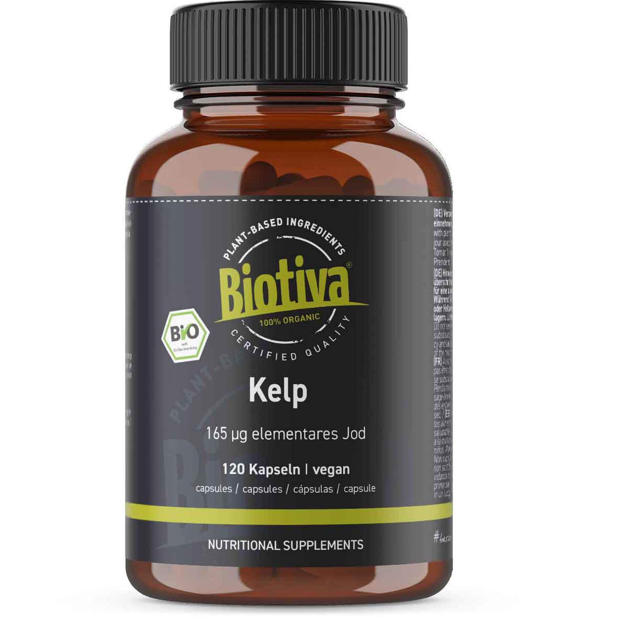 Biotiva Capsule di polvere di alghe biologico