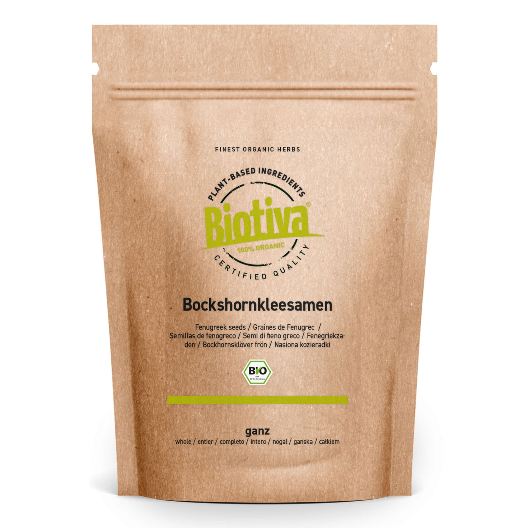 Biotiva Semi di fieno greco completamente biologici