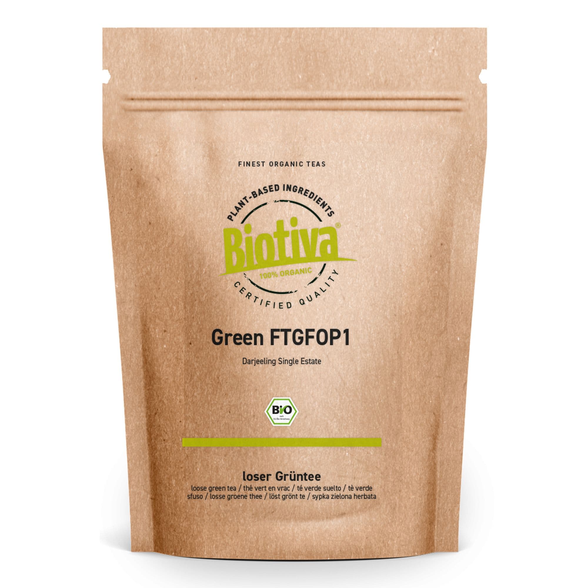 Biotiva Tè verde Darjeeling FTGFOP1 biologico