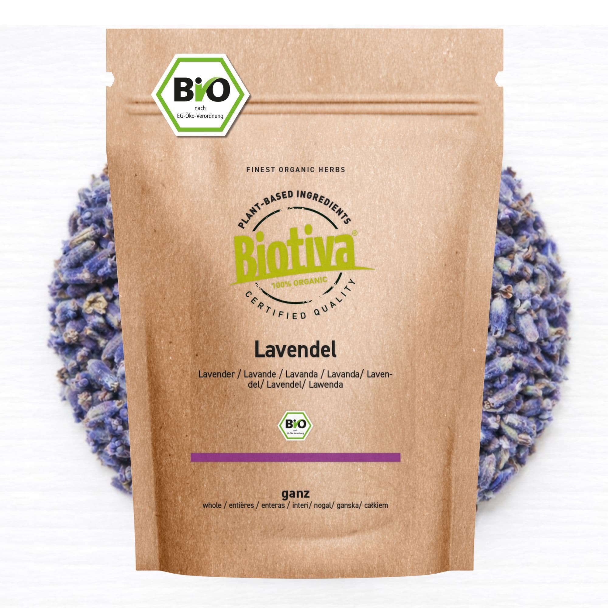 Biotiva Fiori di lavanda completamente biologici