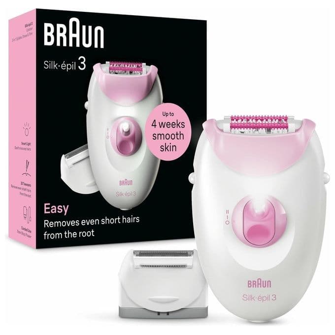 Braun Silk-épil 3 Epilatore Elettrico Donna , Epilatore Con Cavo Per Epilazione, Pelle Liscia Per S