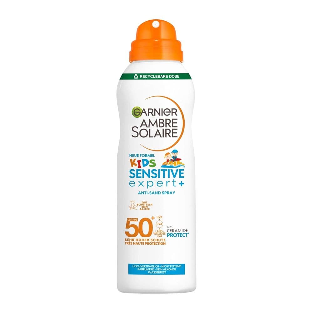 Garnier Ambre Solaire Kids Sensitive Expert+ spray solare anti-sabbia SPF 50+