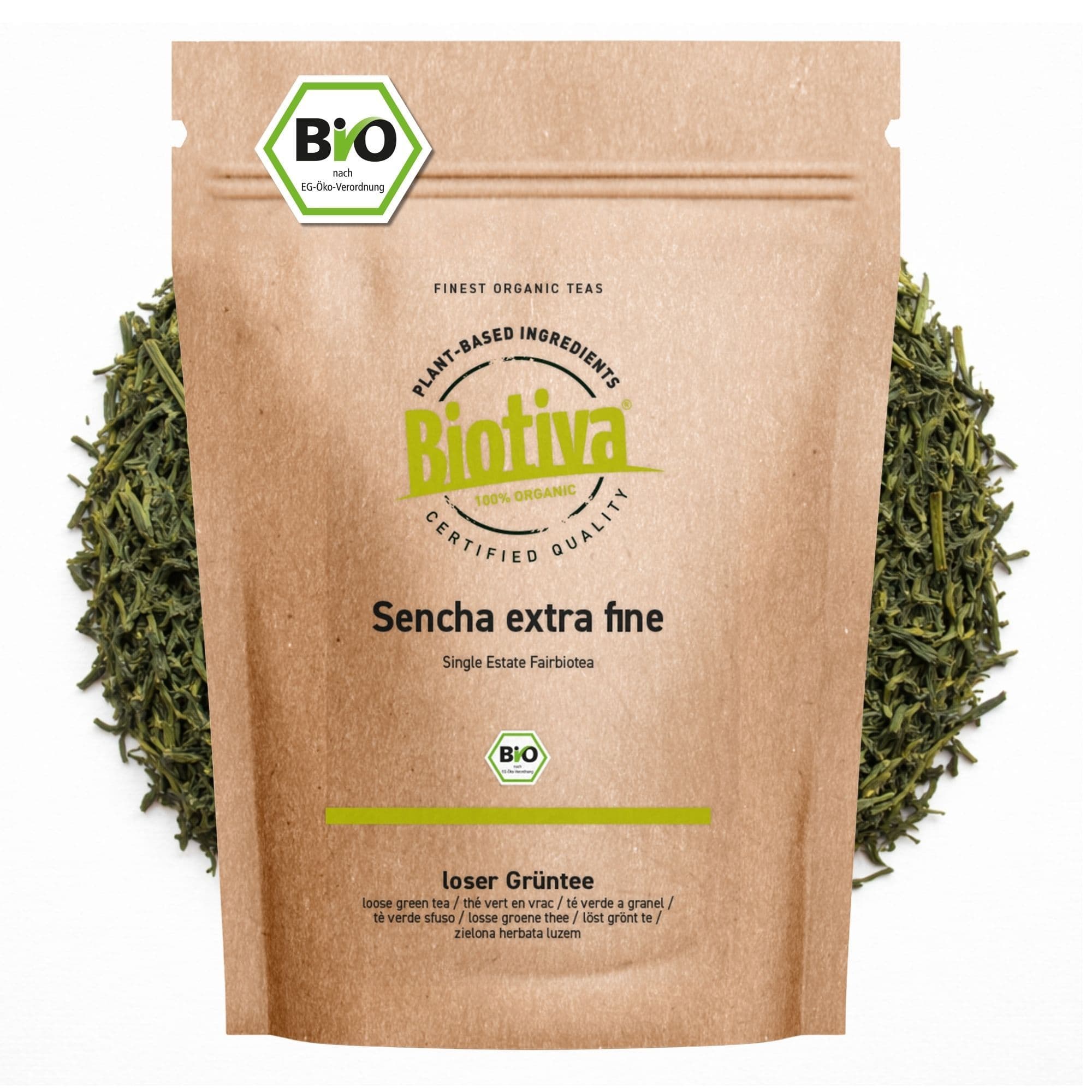 Biotiva Tè verde Sencha extra fine biologico