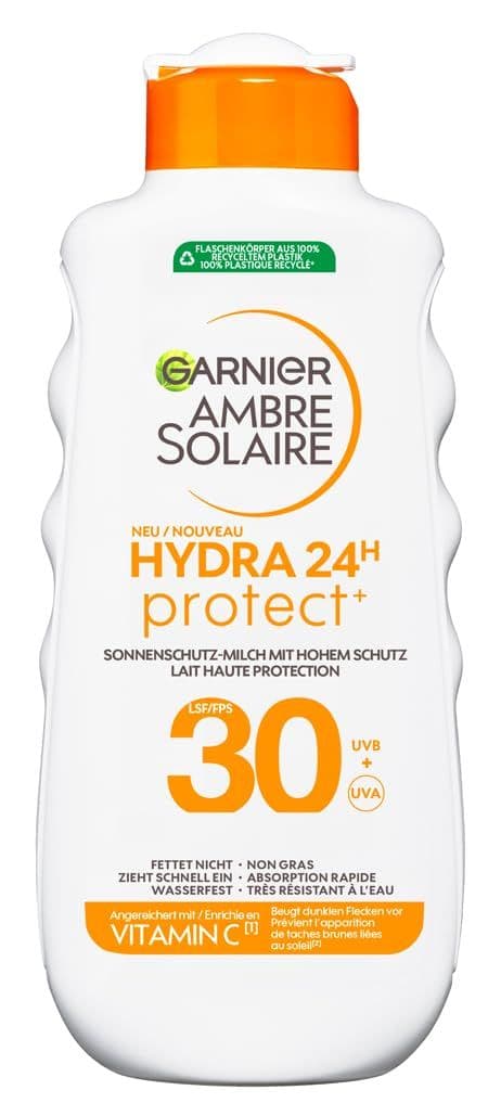 Garnier Ambre Solaire Hydra Protect+ Latte solare protezione 24h SPF 30