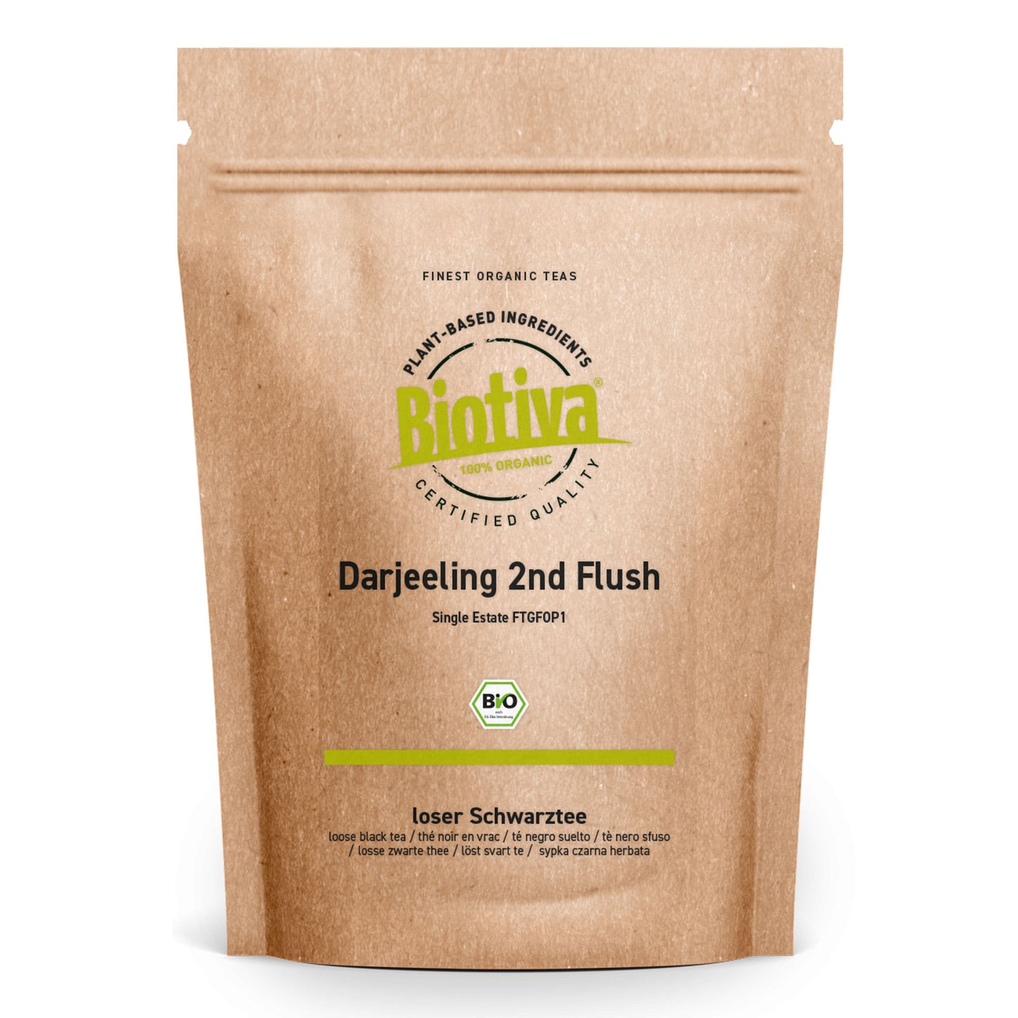 Biotiva Darjeeling Second Flush FTGFOP1 Tè nero biologico