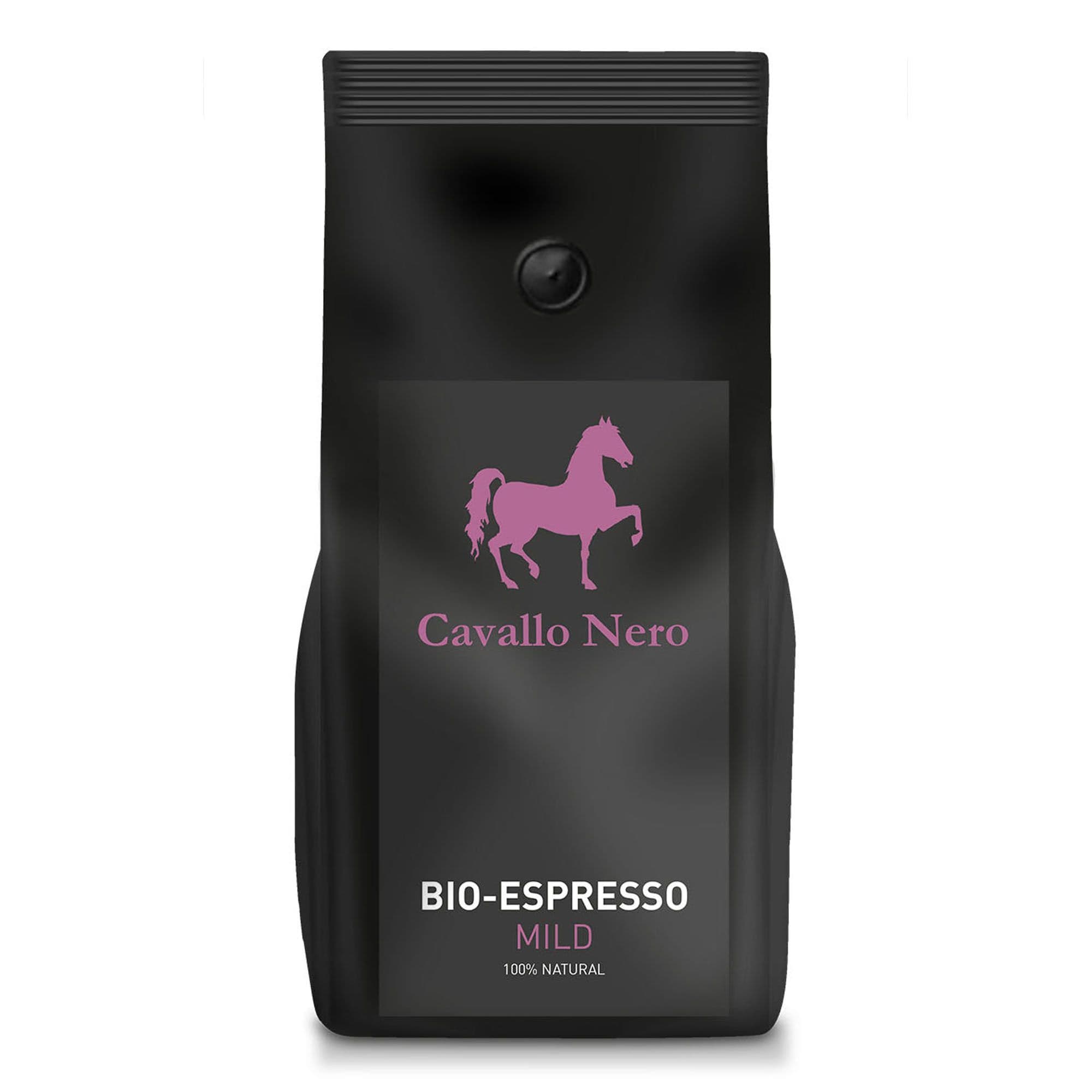 Biotiva Cavallo Nero Espresso biologico macinato leggermente