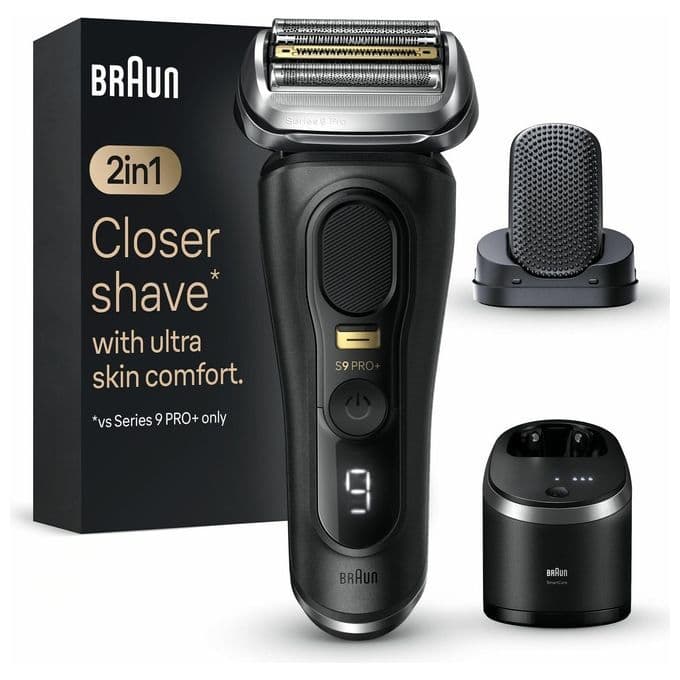 Braun Series 9 Pro+ 9590cc Wet  Dry Rasoio Trimmer Nero